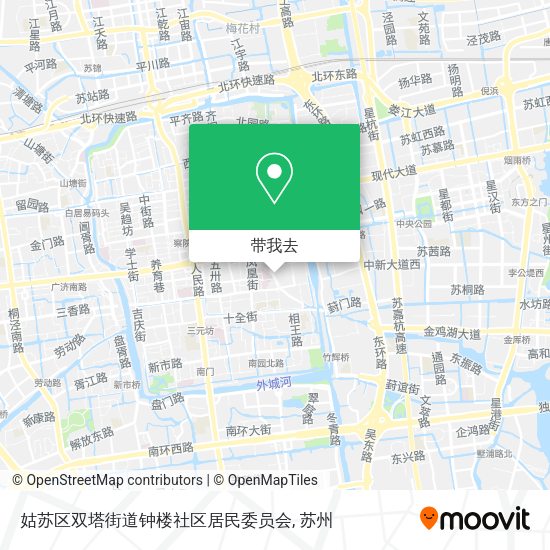姑苏区双塔街道钟楼社区居民委员会地图