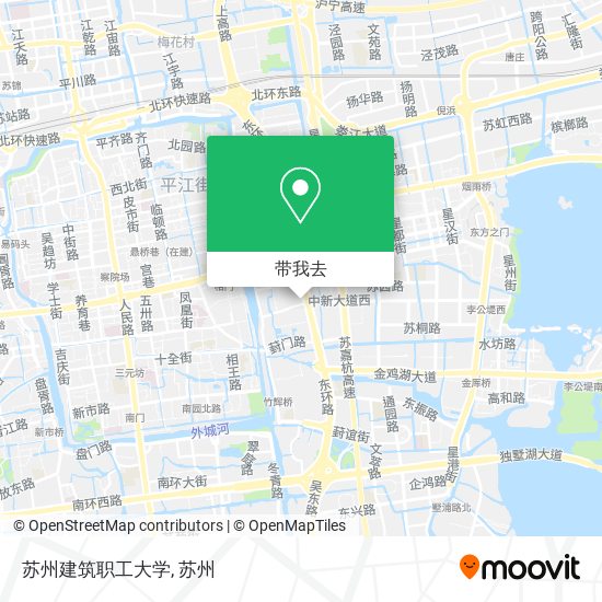 苏州建筑职工大学地图