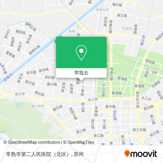 常熟市第二人民医院（北区）地图