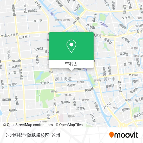 苏州科技学院枫桥校区地图