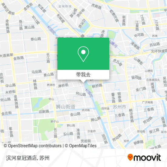 滨河皇冠酒店地图