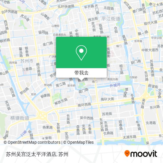 苏州吴宫泛太平洋酒店地图