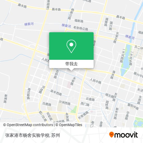 张家港市杨舍实验学校地图