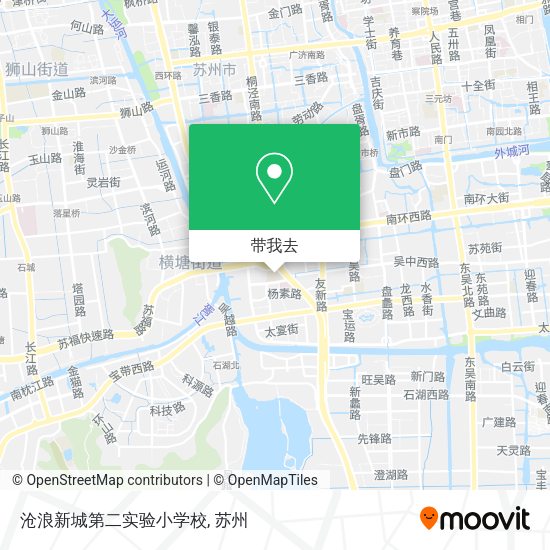 沧浪新城第二实验小学校地图