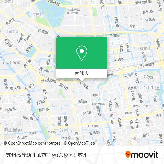 苏州高等幼儿师范学校(东校区)地图