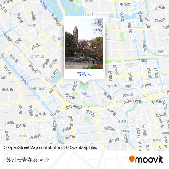 苏州云岩寺塔地图