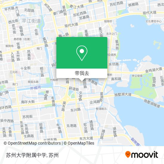 苏州大学附属中学地图