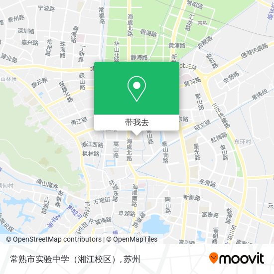 常熟市实验中学（湘江校区）地图