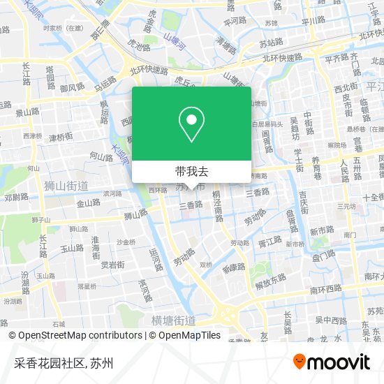 采香花园社区地图