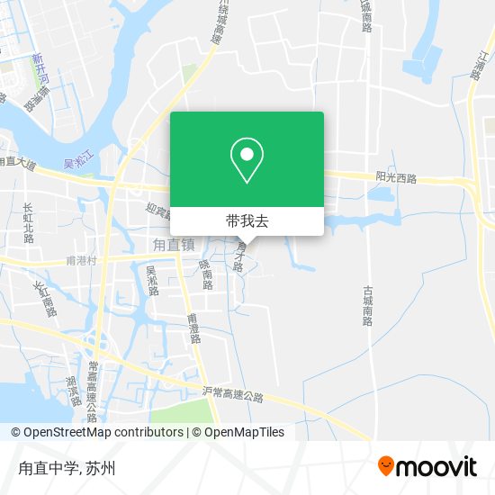 甪直中学地图