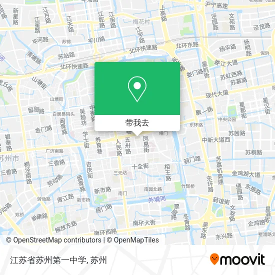 江苏省苏州第一中学地图