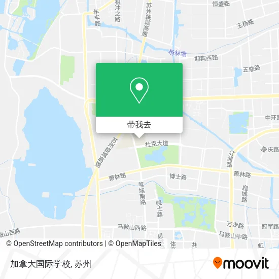 加拿大国际学校地图