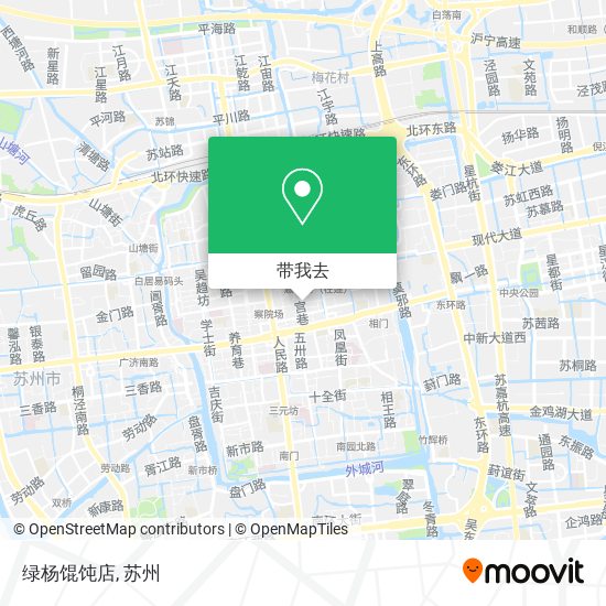 绿杨馄饨店地图