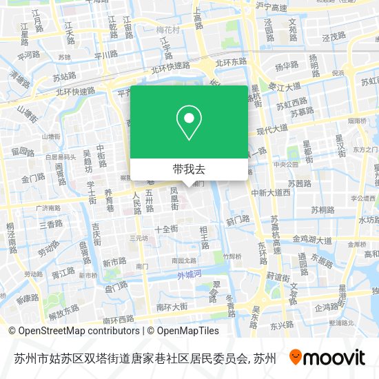 苏州市姑苏区双塔街道唐家巷社区居民委员会地图