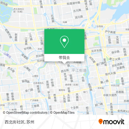 西北街社区地图
