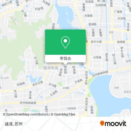 越溪地图