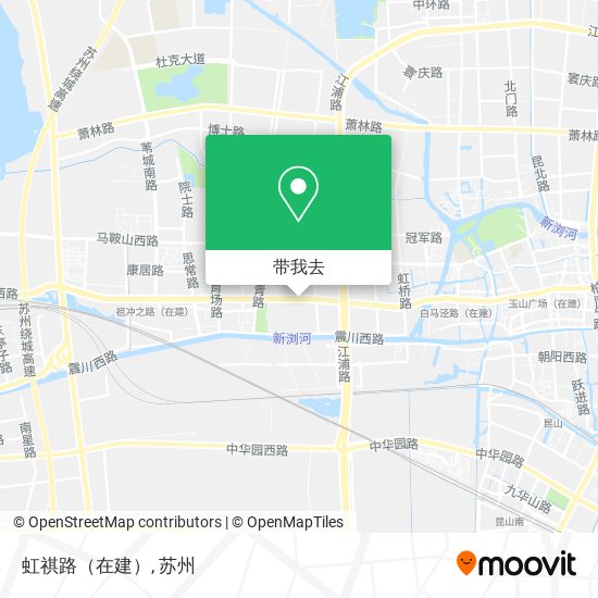 虹祺路（在建）地图