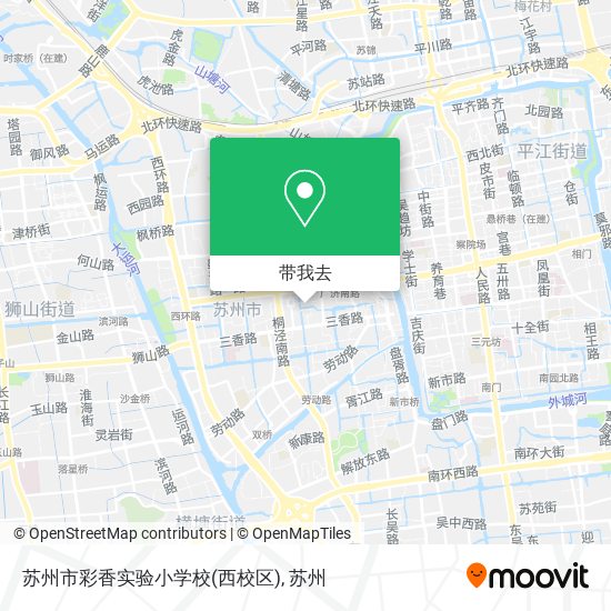 苏州市彩香实验小学校(西校区)地图
