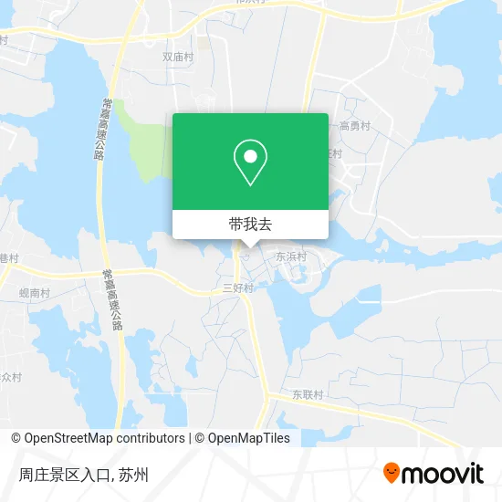 周庄景区入口地图
