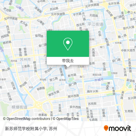 新苏师范学校附属小学地图
