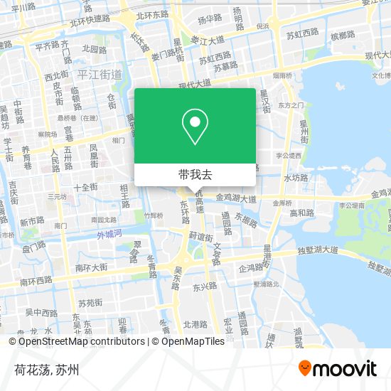 荷花荡地图