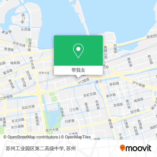 苏州工业园区第二高级中学地图