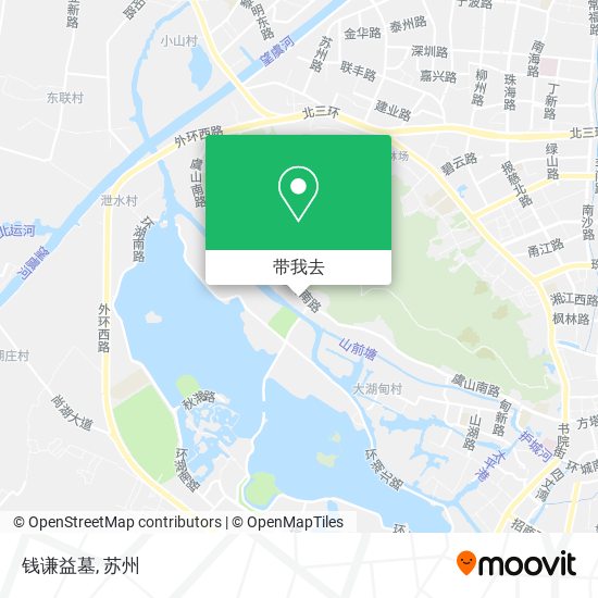 钱谦益墓地图