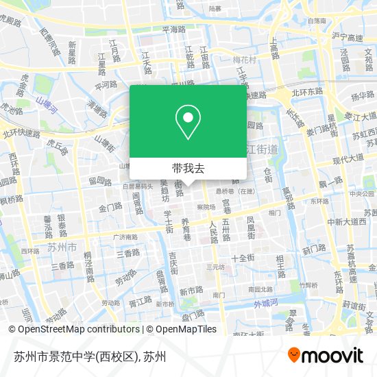 苏州市景范中学(西校区)地图