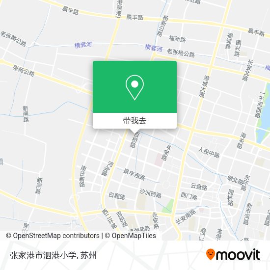 张家港市泗港小学地图