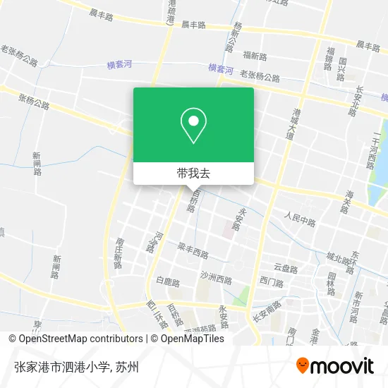张家港市泗港小学地图