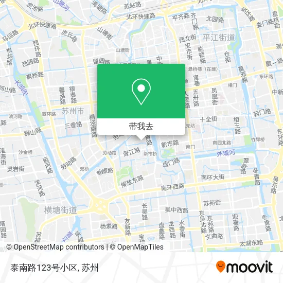 泰南路123号小区地图