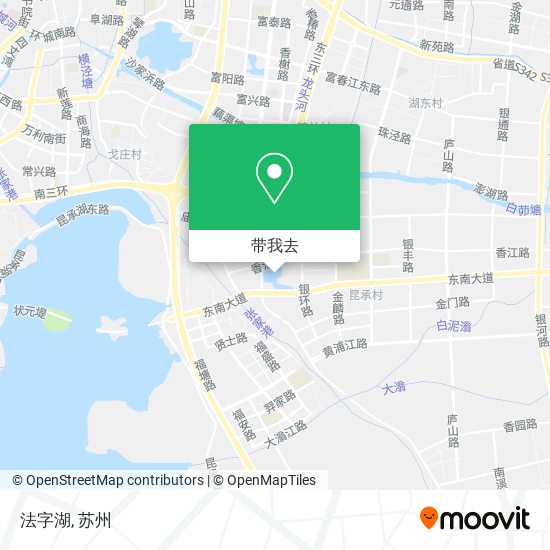 法字湖地图