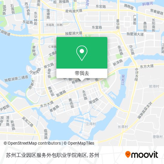 苏州工业园区服务外包职业学院南区地图