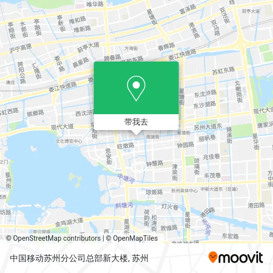 中国移动苏州分公司总部新大楼地图