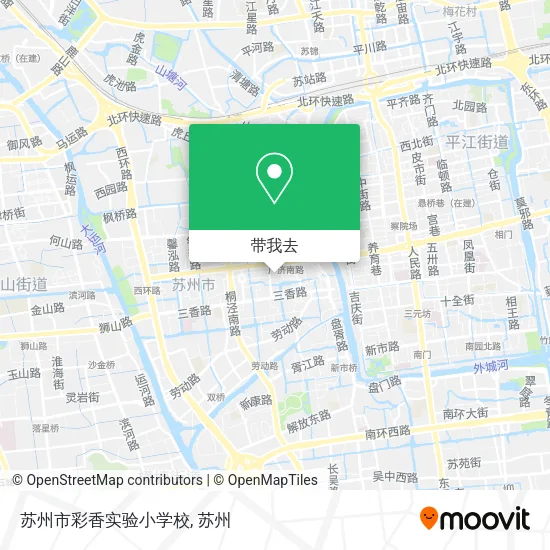 苏州市彩香实验小学校地图