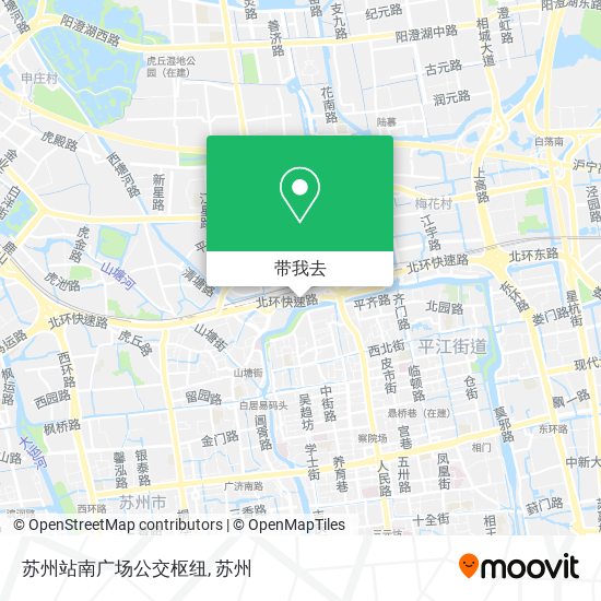 苏州站南广场公交枢纽地图