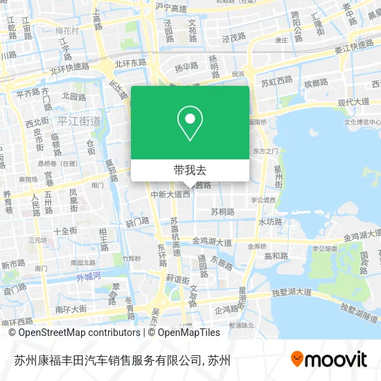 苏州康福丰田汽车销售服务有限公司地图