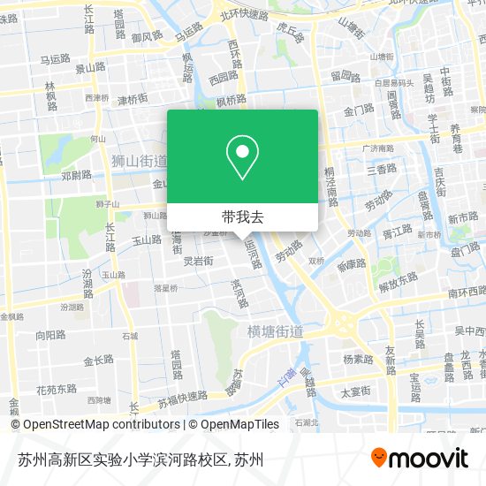 苏州高新区实验小学滨河路校区地图
