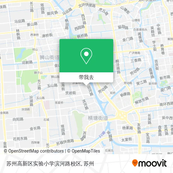 苏州高新区实验小学滨河路校区地图