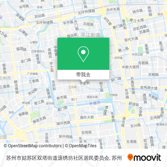 苏州市姑苏区双塔街道滚绣坊社区居民委员会地图