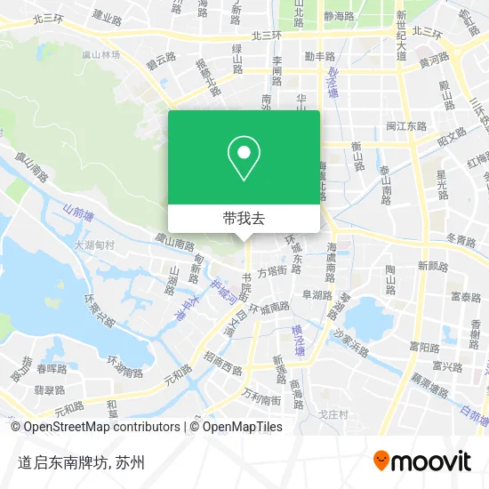 道启东南牌坊地图
