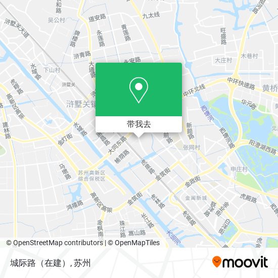 城际路（在建）地图