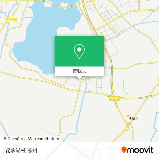 昆承湖村地图