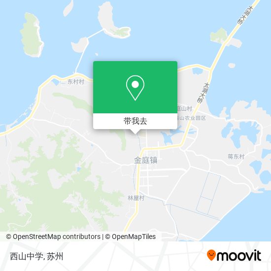 西山中学地图