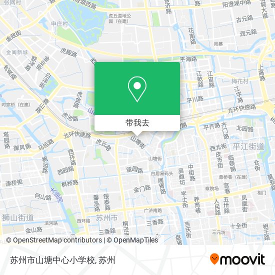 苏州市山塘中心小学校地图