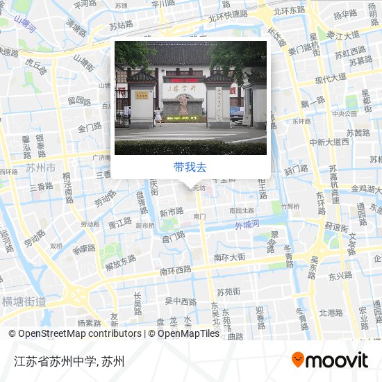 江苏省苏州中学地图