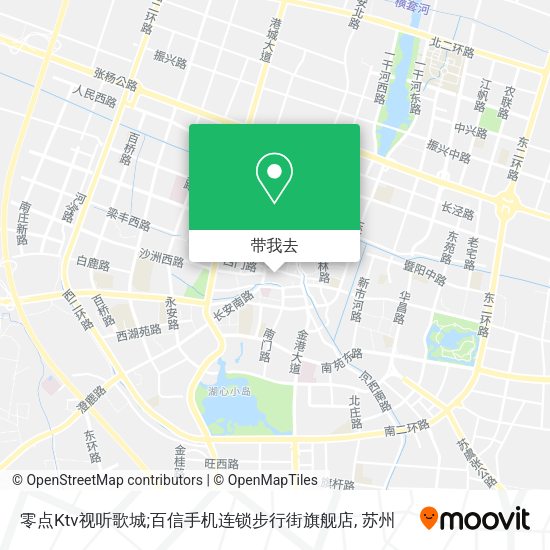 零点Ktv视听歌城;百信手机连锁步行街旗舰店地图