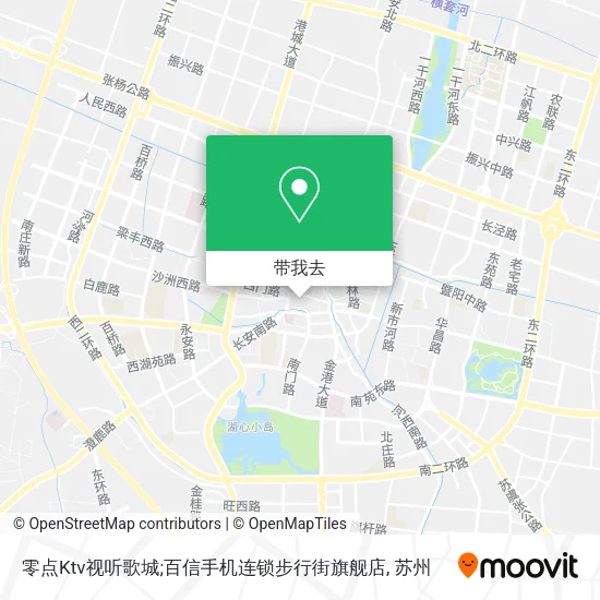 零点Ktv视听歌城;百信手机连锁步行街旗舰店地图