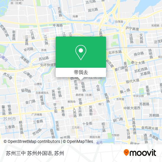 苏州三中 苏州外国语地图