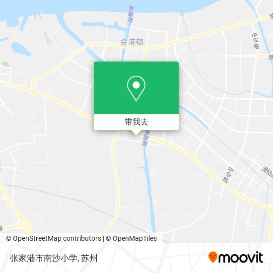 张家港市南沙小学地图